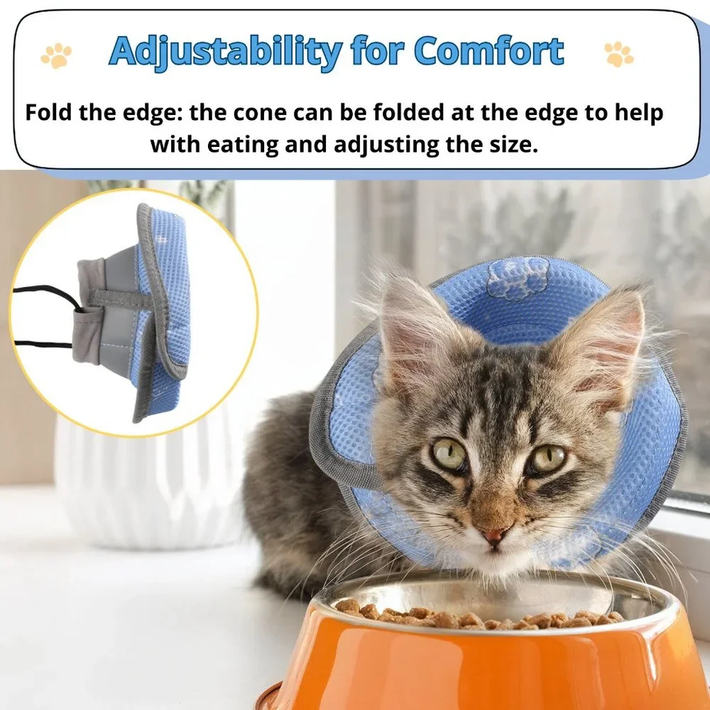 Soft Cat Cone Collar, for Small Kittens Young Cats, E Collar for Cats, cat cone